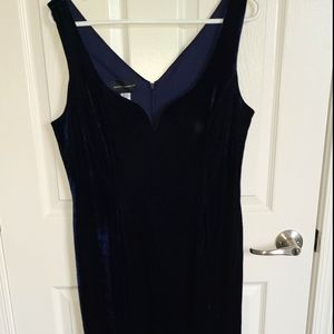 Velvety Plunge Dress